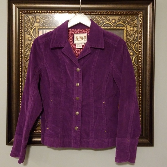 corduroy jacket purple
